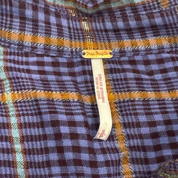 Free People Womens Break My Stride Button Up Shirt size small - Picture 4 of 6